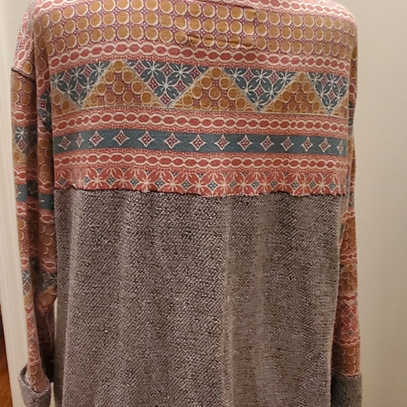 Saturday/Sunday by Anthropology Pull Over Top High/ Low. Size Large - Picture 2 of 3